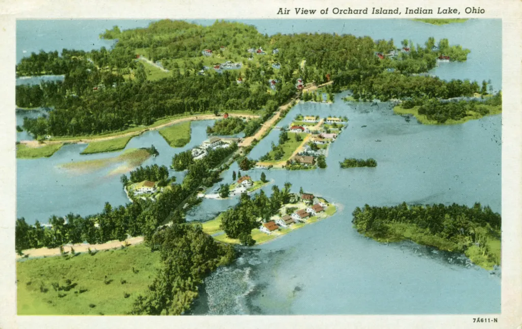 air view of orchard island 1938 copy